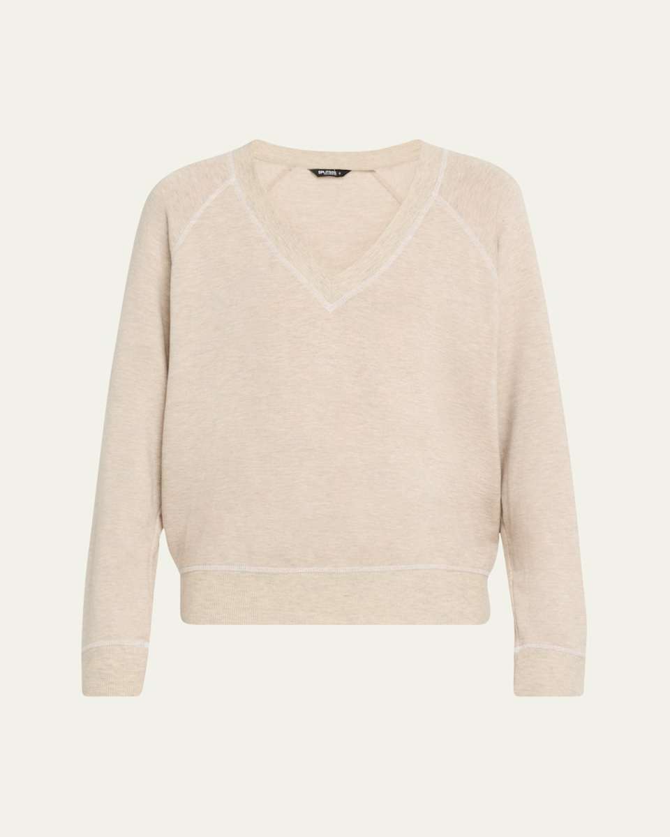 Bennie Fleece V-Neck Sweatshirt